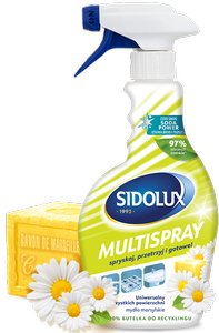 SIDOLUX MULTISPRAY Płyn do wszystkich powierzchni - mydło marsylskie 500 ml