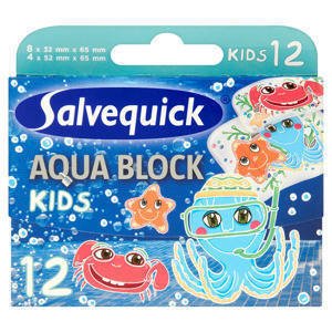 Salvequick Aqua Block Kids Plastry 12 sztuk