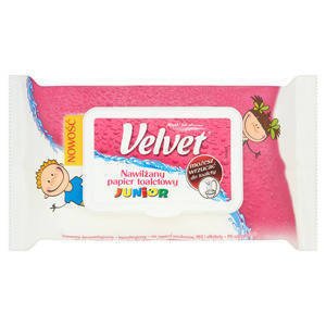 Velvet Junior Nawilżany papier toaletowy 42 sztuki