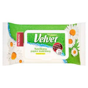 Velvet Nawilżany papier toaletowy rumianek i aloes 42 sztuki