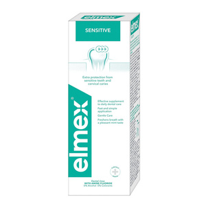 elmex Sensitive Plus Płyn do płukania jamy ustnej  400 ml