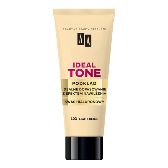 AA Make Up Ideal Tone podkład perfekcyjne dopasowanie 103 light beige 30ml