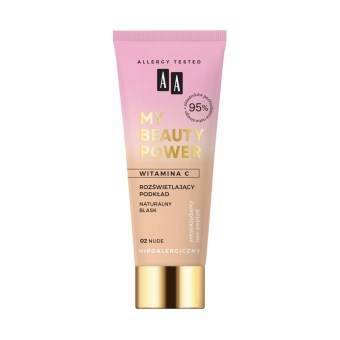 AA My Beauty Power rozświetlający podkład nr 02 Nude 30 ml