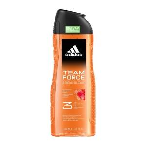 Adidas Team Force żel pod prysznic 3 w 1 dla mężczyzn, 400 ml