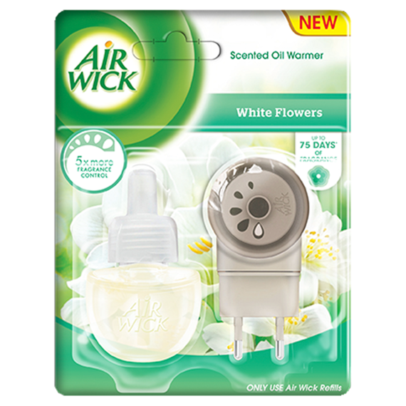 Air Wick Elektryczny odświeżacz powietrza Białe kwiaty 19 ml