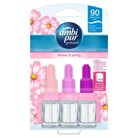 Ambi Pur 3volution Flowers & Spring Wkłady do odświeżacza elektrycznego 20ml