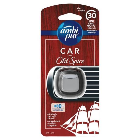 Ambi Pur Car Old Spice Zestaw startowy samochodowego odświeżacza powietrza, 1 sztuka