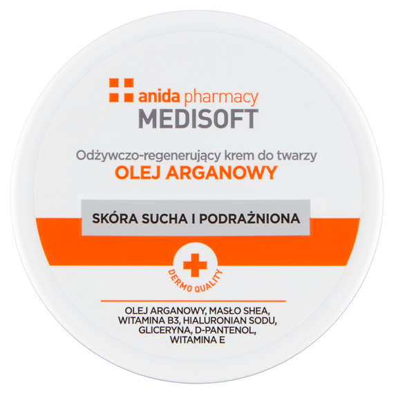 Anida Medisoft Odżywczo-regenerujący krem do twarzy olej arganowy 100 ml