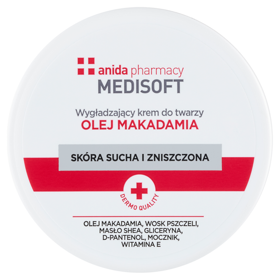 Anida Pharmacy Medisoft Wygładzający krem do twarzy olej makadamia 100 ml