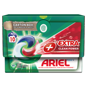 Ariel +Extra Cleaning Power All-in-1 PODS Kapsułki do prania, 10