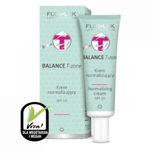 BALANCE T-ZONE Krem normalizujący SPF 10 50 ml - Floslek