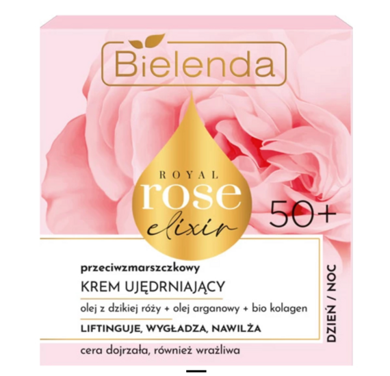 BIELENDA ROYAL ROSE ELIXIR Przeciwzmarszczkowy krem ujędrniający 50+ na dz/n 50 ml