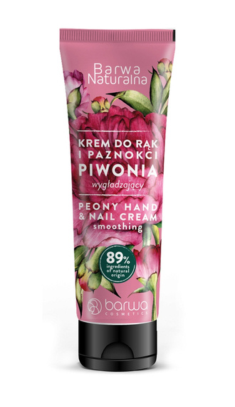 Barwa naturalna krem do rąk i paznokci piwonia 100 ml