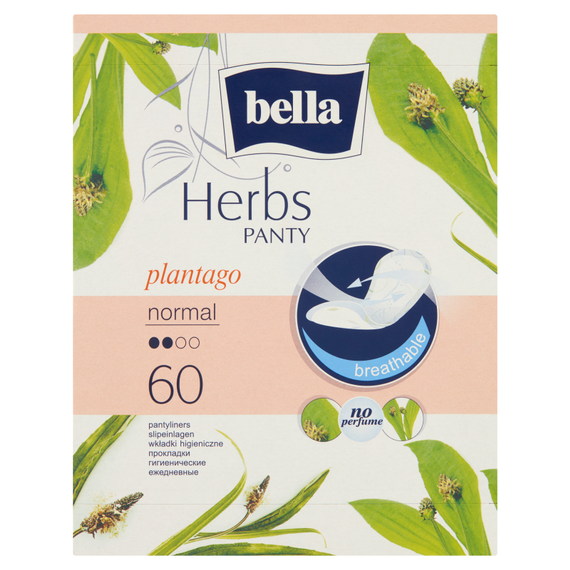 Bella Herbs Panty Plantago Normal Wkładki higieniczne 60 sztuk