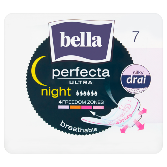 Bella Perfecta Ultra Night Podpaski higieniczne 7 sztuk