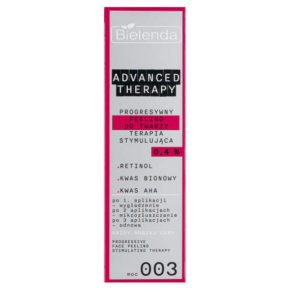 Bielenda Advanced Therapy Progresywny Peeling do twarzy 0,4% Stymulujący 30 ml