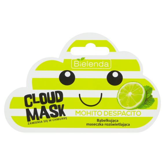 Bielenda Cloud Mask Mohito Despacito Bąbelkująca maseczka rozświetlająca 6 g