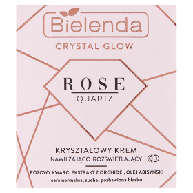 Bielenda Crystal Glow Rose Quartz Kryształowy krem nawilżająco-rozświetlający 50 ml