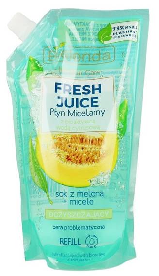 Bielenda Fresh Juice Płyn micelarny z bioaktywną wodą cytrusową sok z melona 500 ml