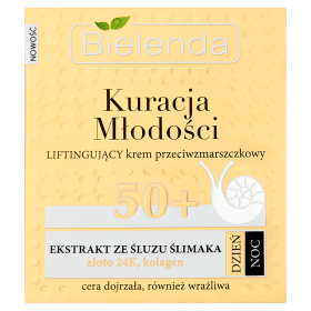 Bielenda Kuracja Młodości 50+ Liftingujący krem przeciwzmarszczkowy na dzień noc 50 ml