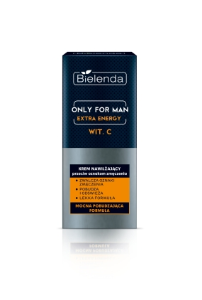 Bielenda Only for Men Extra Energy Witamina C Nawilżający krem przeciw oznakom zmęczenia 50 ml