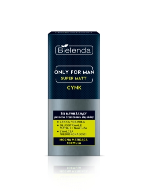 Bielenda Only for Men Super Matt Cynk Żel nawilżający przeciw błyszczeniu 50 ml