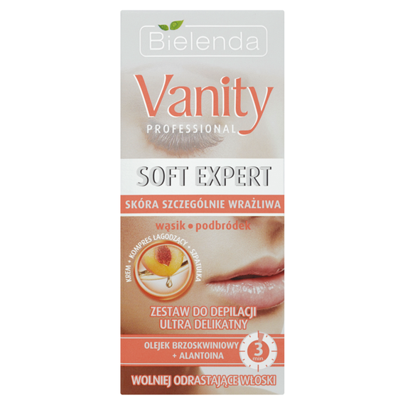 Bielenda Vanity Soft Expert Zestaw do depilacji ultra delikatny wąsik podbródek