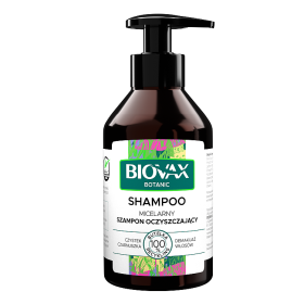 Biovax Botanic szampon micelarny oczyszczający Czystek, Czarnuszka 200 ml