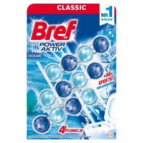 Bref WC Power Aktiv Ocean Zawieszka do muszli WC 3 x 50g