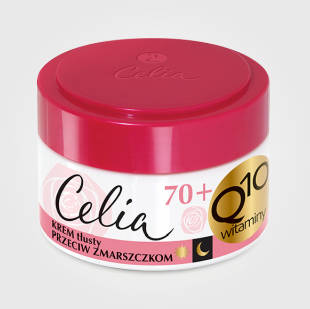 Celia Q10 przeciwzmarszczkowy krem tłusty 70+ z kolagenem 50ml