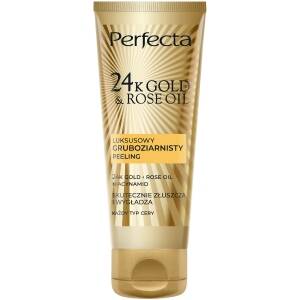 DAX Perfecta 24k Gold & Rose Oil peeling do twarzy gruboziarnisty 75g