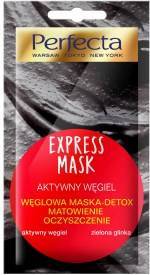 Dax Cosmetics Perfecta Express Mask aktywny węgiel-detox Matowienie, Oczyszczenie 8ml