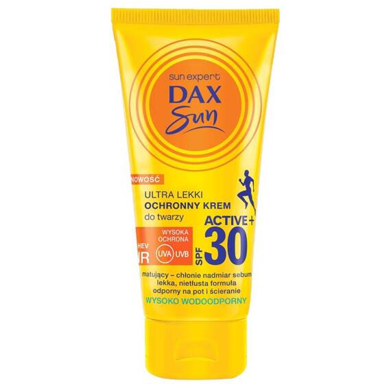 Dax Sun Ultralekki ochronny krem do twarzy matujący SPF 30 ACTIVE 50ml