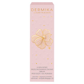 Dermika Luxury Placenta Luksusowe przeciwzmarszczkowe serum pod oczy i na powieki 15 ml