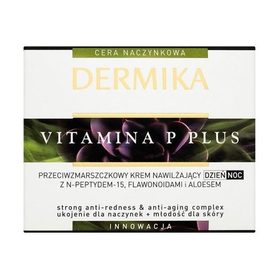 Dermika Vitamina P Plus Przeciwzmarszczkowy krem nawilżający dzień noc 50ml