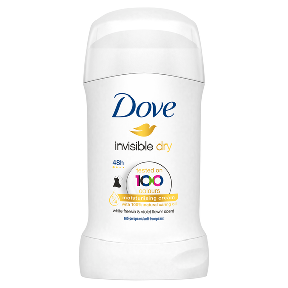 Dove Invisible Dry White Freesia & Violet Flower Antyperspirant w sztyfcie 40 ml