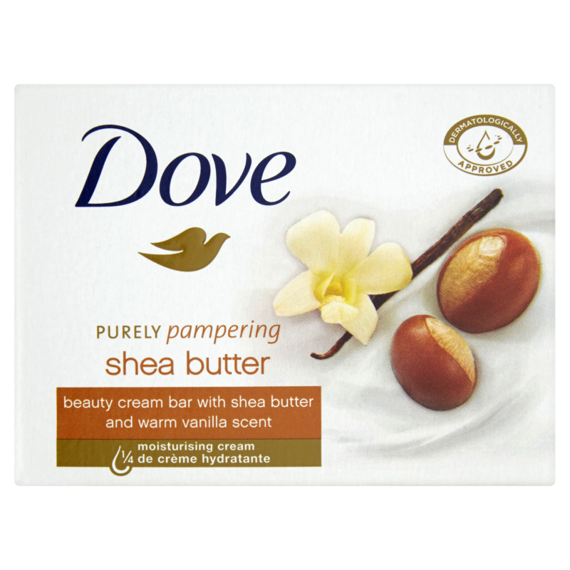 Dove Purely Pampering Shea Butter Kremowa kostka myjąca 90 g