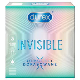 Durex Invisible Close Fit prezerwatywy dopasowane 3 sztuki