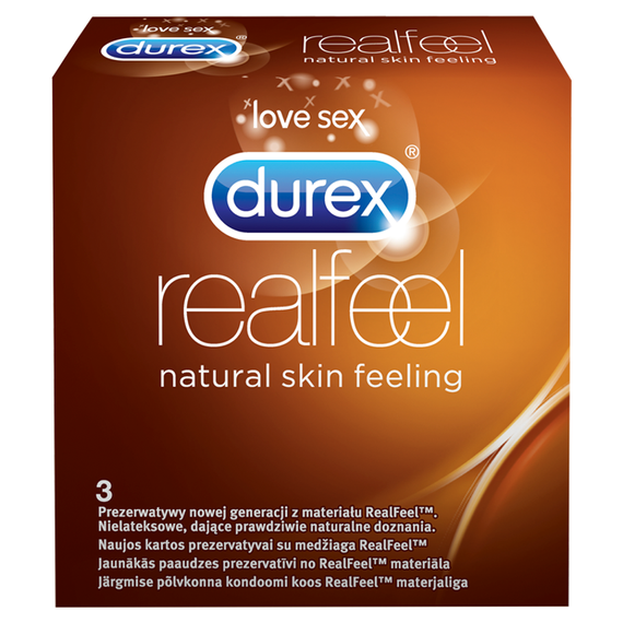 Durex Real Feel Prezerwatywy 3 sztuki