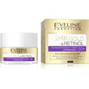 Eveline 24k  Gold Retinol Krem 50+ Liftingujący 50 ml