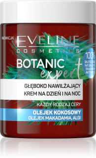 Eveline Botanic Expert Głęboko nawilżający krem na dzień i noc z olejkiem kokosowym 100 ml