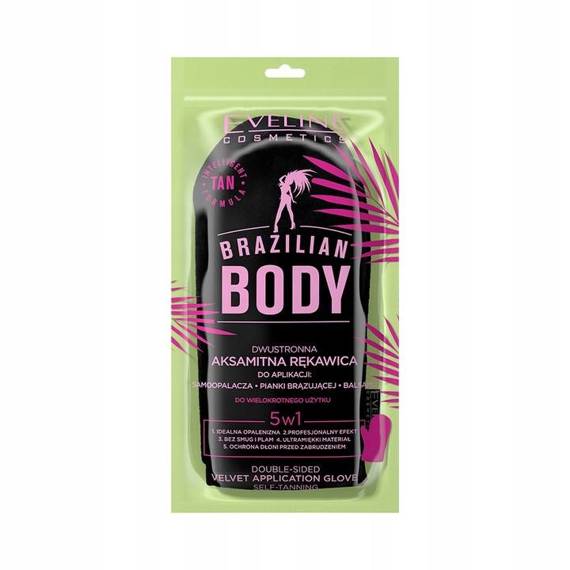 Eveline Cosmetics Brazilian Body Dwustronna aksamitna rękawica 1szt