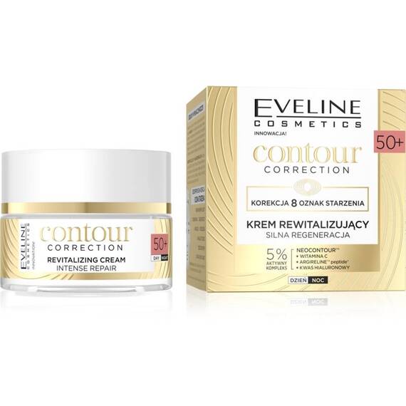 Eveline Cosmetics Contour Correction Silnie regenerujący krem rewitalizujący 50+ 50 ml