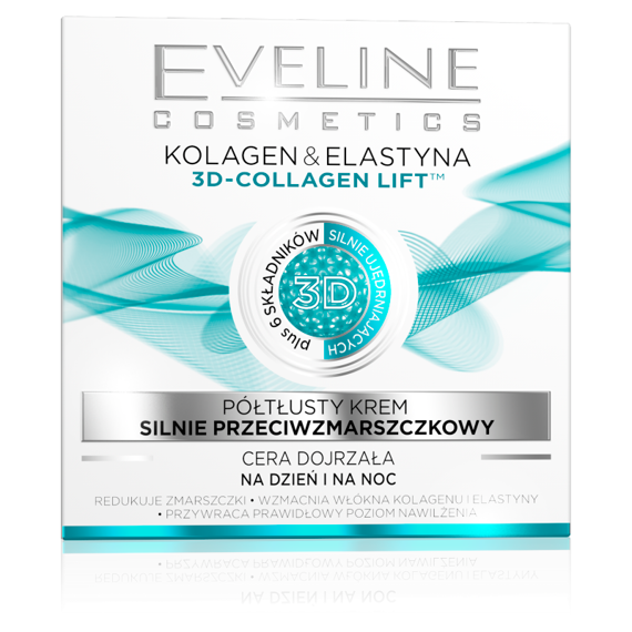 Eveline Cosmetics Półtłusty krem silnie przeciwzmarszczkowy Kolagen&Elastyna dz/n