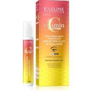 Eveline Vitamin C 3 x action Rozjaśniająco-chłodzące serum pod oczy w roll-onie