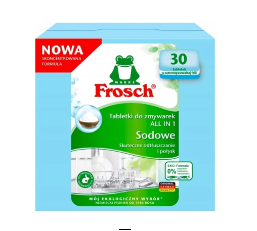 FROSCH Ekologiczne tabletki do zmywarki All in One sodowe 30 szt.