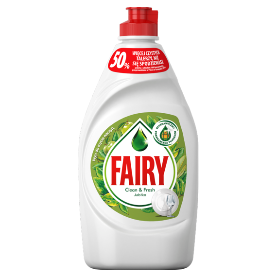 Fairy Clean & Fresh Jabłko Płyn do mycia naczyń 450 ml