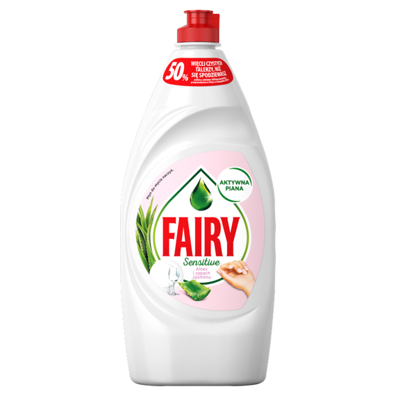 Fairy Sensitive Aloes i jaśmin Płyn do mycia naczyń 900 ml