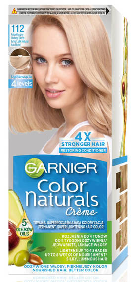 Farba Do Włosów  Garnier Color Naturals Creme 112 Antarktyczny Srebrny Blond
