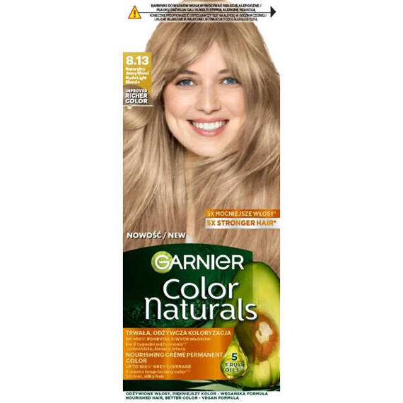 Farba do włosów Garnier Color Naturals Créme 8.13 Naturalny Jasny Blond